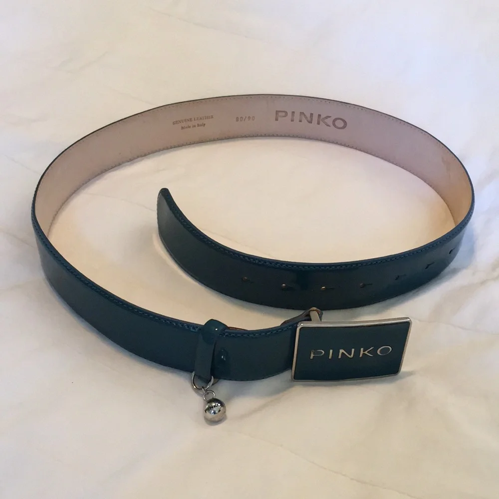 PINKO | Designer Patent Leather Belt